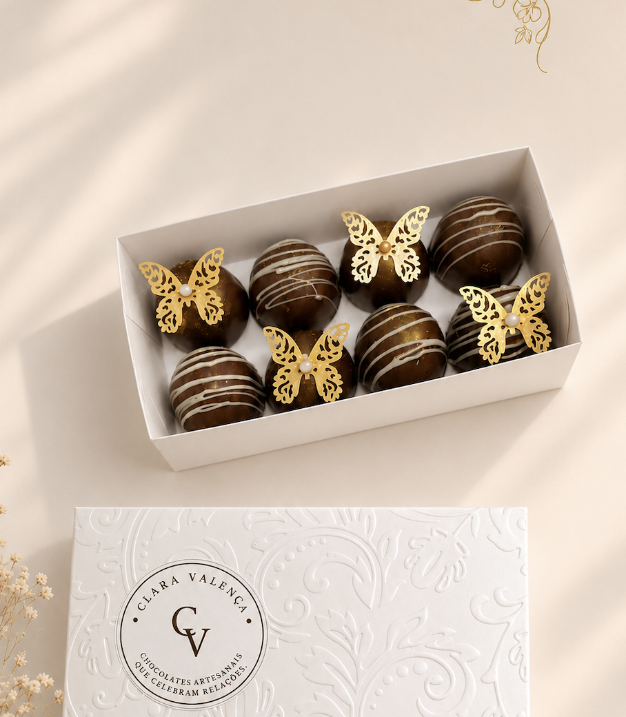Presentes em chocolate artesanal Clara Valença